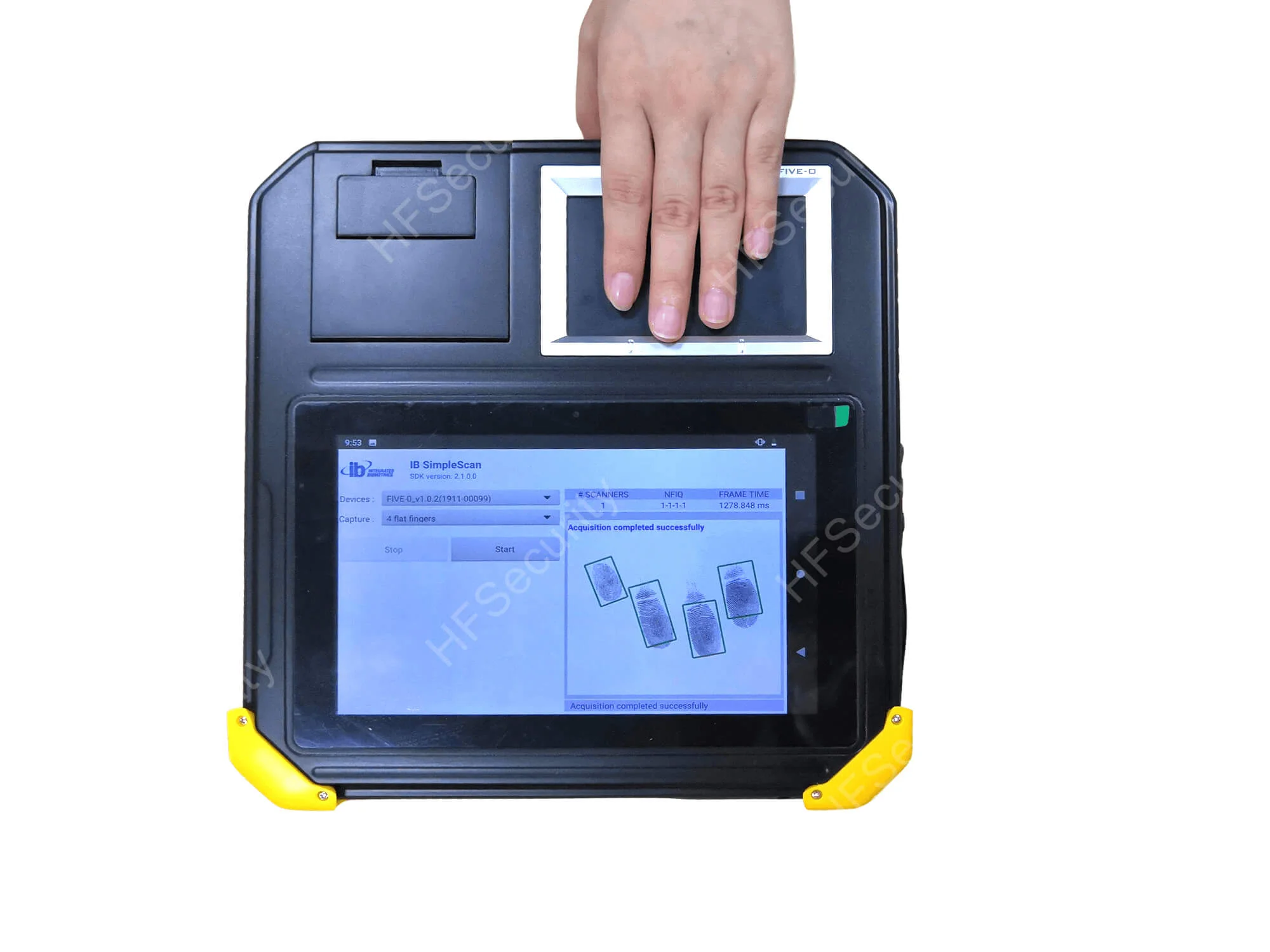 Tablette biométrique FP850P 8 pouces, Terminal Android FAP50 avec imprimante thermique
