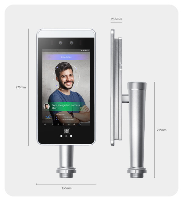 ra08 8 inch face recognition system