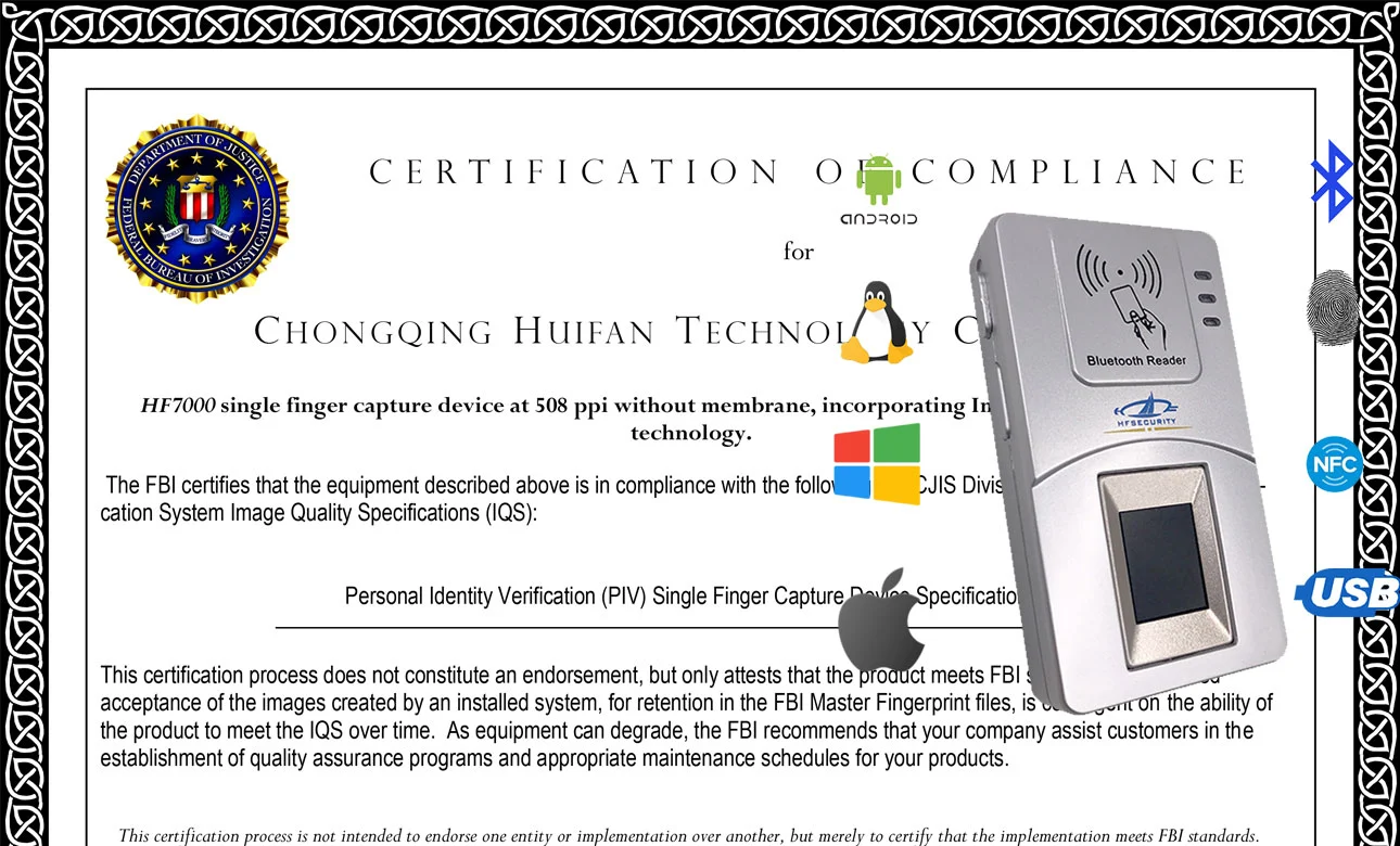 Fbi Certified Fingerprint Scanner Guide - HFSecurity biometric solution