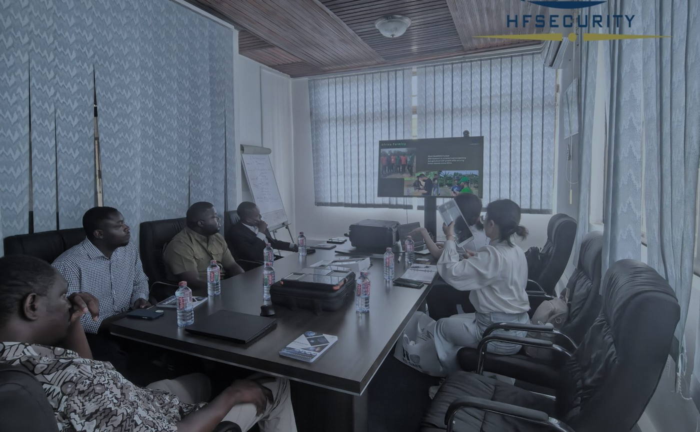 Client visiting HFSecurity factory