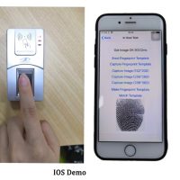 iOSアプリケーション用指紋スキャナ