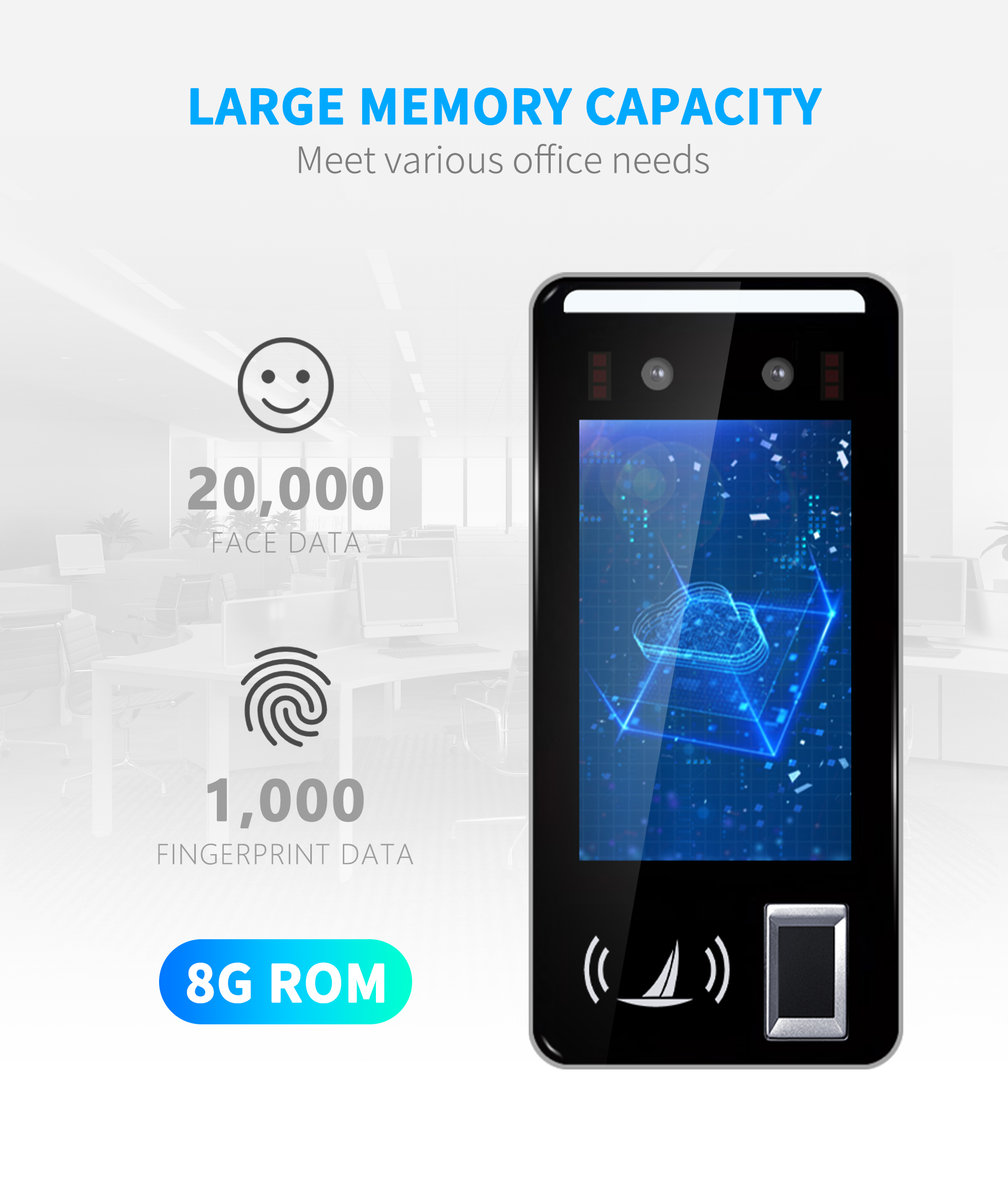 fr05 5 inch face recognition system