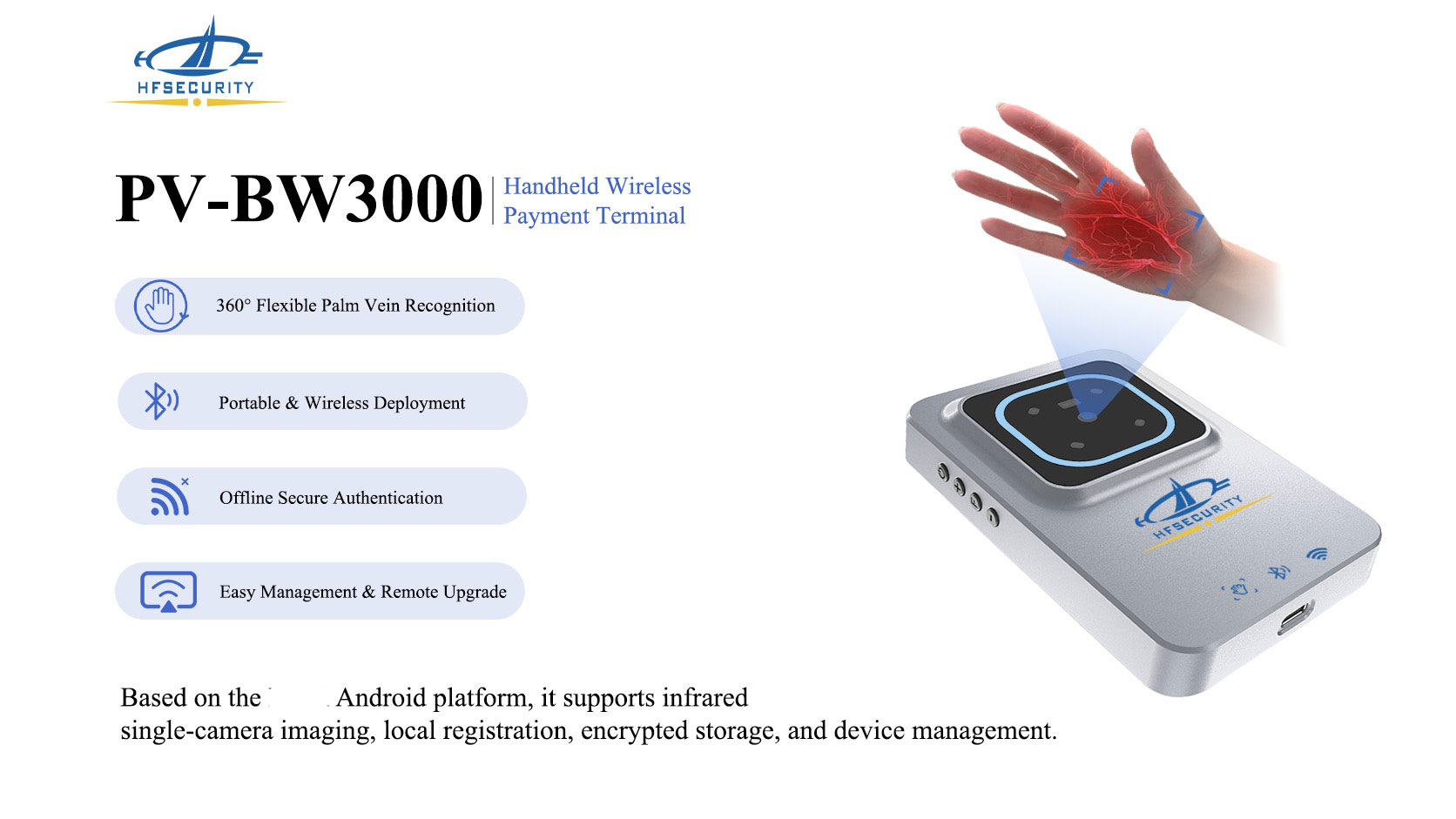 HF-PVBW3000 wireless palm vein access control — https://hfsecurity.cn