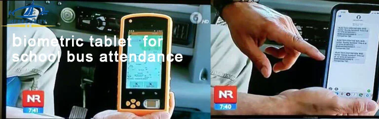 Tablette biométrique pour la prise en charge dans les bus scolaires
